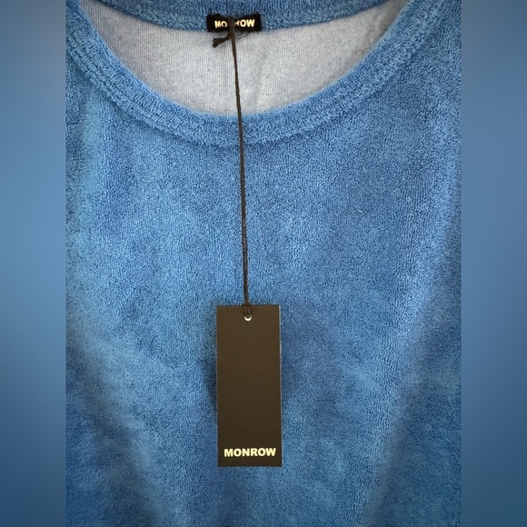 Monrow Vibrant Blue Terry tank top - Picture 4 of 4